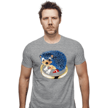 Load image into Gallery viewer, Secret_Shirts Fitted Shirts, Mens / Small / Sports Grey The Fastest Hedgehog