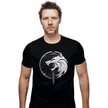Load image into Gallery viewer, Shirts Fitted Shirts, Mens / Small / Black Wh1t3 W0lf