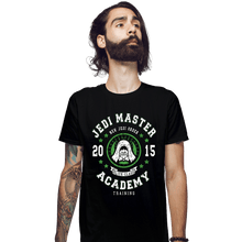 Load image into Gallery viewer, Shirts Fitted Shirts, Mens / Small / Black Jedi Master Academy