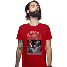 Load image into Gallery viewer, Daily_Deal_Shirts Fitted Shirts, Mens / Small / Red RPG & Chill