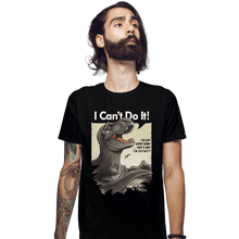 Load image into Gallery viewer, Shirts Fitted Shirts, Mens / Small / Black I Can't Do It
