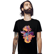 Load image into Gallery viewer, Daily_Deal_Shirts Fitted Shirts, Mens / Small / Black Courage