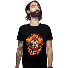 Load image into Gallery viewer, Daily_Deal_Shirts Fitted Shirts, Mens / Small / Black Angry Friends