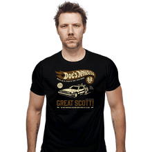 Load image into Gallery viewer, Daily_Deal_Shirts Fitted Shirts, Mens / Small / Black Doc's Wheels