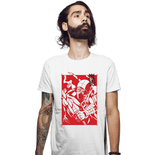 Load image into Gallery viewer, Daily_Deal_Shirts Fitted Shirts, Mens / Small / White Ninja Rival