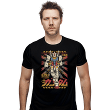 Load image into Gallery viewer, Daily_Deal_Shirts Fitted Shirts, Mens / Small / Black Gundam - Ready To Fight