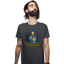 Load image into Gallery viewer, Daily_Deal_Shirts Fitted Shirts, Mens / Small / Charcoal You'll Have To Speak Up