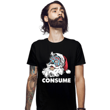 Load image into Gallery viewer, Secret_Shirts Fitted Shirts, Mens / Small / Black Be Merry And Consume