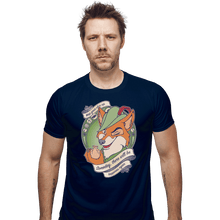 Load image into Gallery viewer, Shirts Fitted Shirts, Mens / Small / Navy Keep Your Chin Up