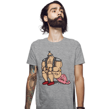 Load image into Gallery viewer, Secret_Shirts Fitted Shirts, Mens / Small / Sports Grey Suprise Villain