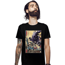 Load image into Gallery viewer, Daily_Deal_Shirts Fitted Shirts, Mens / Small / Black Aliens In Japan