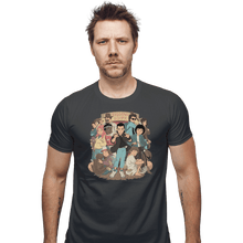 Load image into Gallery viewer, Shirts Fitted Shirts, Mens / Small / Charcoal Stranger Anime