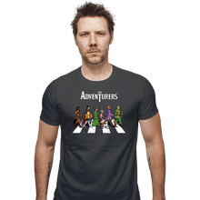 Load image into Gallery viewer, Daily_Deal_Shirts Fitted Shirts, Mens / Small / Charcoal The Adventurers