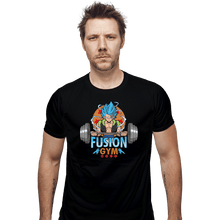 Load image into Gallery viewer, Shirts Fitted Shirts, Mens / Small / Black Fusion Gym