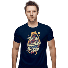 Load image into Gallery viewer, Shirts Fitted Shirts, Mens / Small / Navy Warrior Of Love