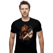 Load image into Gallery viewer, Daily_Deal_Shirts Fitted Shirts, Mens / Small / Black House Of Courage