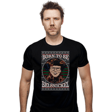 Load image into Gallery viewer, Shirts Fitted Shirts, Mens / Small / Black Born To Be Belsnickel