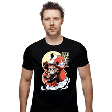 Load image into Gallery viewer, Daily_Deal_Shirts Fitted Shirts, Mens / Small / Black Ninja Panda