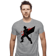 Load image into Gallery viewer, Shirts Fitted Shirts, Mens / Small / Sports Grey Crimson Ex Soldier