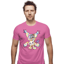 Load image into Gallery viewer, Shirts Fitted Shirts, Mens / Small / Azalea Magical Silhouettes - Gatomon