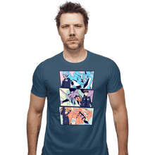 Load image into Gallery viewer, Daily_Deal_Shirts Fitted Shirts, Mens / Small / Indigo Blue Eva Kids