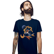 Load image into Gallery viewer, Daily_Deal_Shirts Fitted Shirts, Mens / Small / Navy Cosmic Sailor