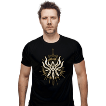 Load image into Gallery viewer, Shirts Fitted Shirts, Mens / Small / Black Sword Of Creation