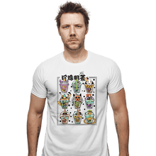 Load image into Gallery viewer, Daily_Deal_Shirts Fitted Shirts, Mens / Small / White Bubble Tea Nerd