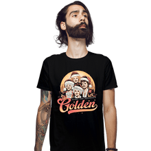 Load image into Gallery viewer, Daily_Deal_Shirts Fitted Shirts, Mens / Small / Black Golden Holidays