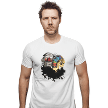 Load image into Gallery viewer, Shirts Fitted Shirts, Mens / Small / White Robot Touch