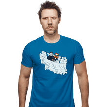 Load image into Gallery viewer, Daily_Deal_Shirts Fitted Shirts, Mens / Small / Sapphire Slasher Time