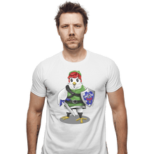 Load image into Gallery viewer, Shirts Fitted Shirts, Mens / Small / White Hyrule Chicken