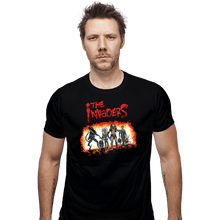 Load image into Gallery viewer, Shirts Fitted Shirts, Mens / Small / Black Invaders