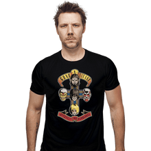 Load image into Gallery viewer, Shirts Fitted Shirts, Mens / Small / Black Guns N Titans