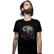 Load image into Gallery viewer, Shirts Fitted Shirts, Mens / Small / Black Moon Of Death