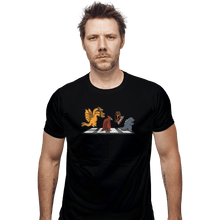 Load image into Gallery viewer, Shirts Fitted Shirts, Mens / Small / Black Kaiju Road