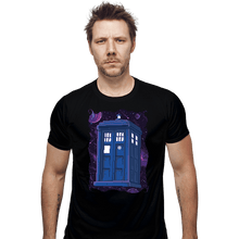 Load image into Gallery viewer, Daily_Deal_Shirts Fitted Shirts, Mens / Small / Black Pixel Tardis