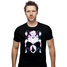 Load image into Gallery viewer, Daily_Deal_Shirts Fitted Shirts, Mens / Small / Black Glitched Ursula