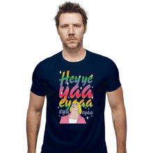 Load image into Gallery viewer, Shirts Fitted Shirts, Mens / Small / Navy Heyyeyaaeyaaaeyaeyaa