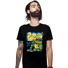 Load image into Gallery viewer, Daily_Deal_Shirts Fitted Shirts, Mens / Small / Black Leo Bomb