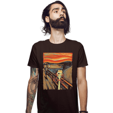 Load image into Gallery viewer, Shirts Fitted Shirts, Mens / Small / Dark Chocolate Screaming Forky