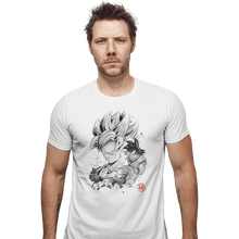 Load image into Gallery viewer, Shirts Fitted Shirts, Mens / Small / White Super Saiyan Warrior