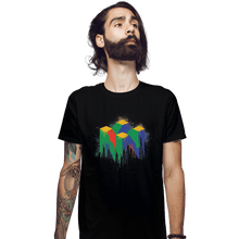 Load image into Gallery viewer, Shirts Fitted Shirts, Mens / Small / Black N64 Splash