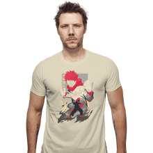 Load image into Gallery viewer, Shirts Fitted Shirts, Mens / Small / Sand The Tiger Of West Junior High