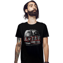 Load image into Gallery viewer, Daily_Deal_Shirts Fitted Shirts, Mens / Small / Black Stay At The Bates Motel