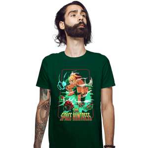 Shirts Fitted Shirts, Mens / Small / Irish Green The Space Huntress