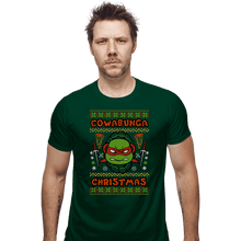 Load image into Gallery viewer, Shirts Fitted Shirts, Mens / Small / Irish Green Raphael Christmas