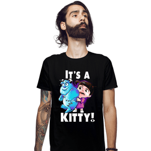 Shirts Fitted Shirts, Mens / Small / Black It's a Kitty