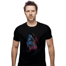 Load image into Gallery viewer, Secret_Shirts Fitted Shirts, Mens / Small / Black Alien Watercolor