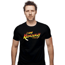 Load image into Gallery viewer, Daily_Deal_Shirts Fitted Shirts, Mens / Small / Black Kenough!